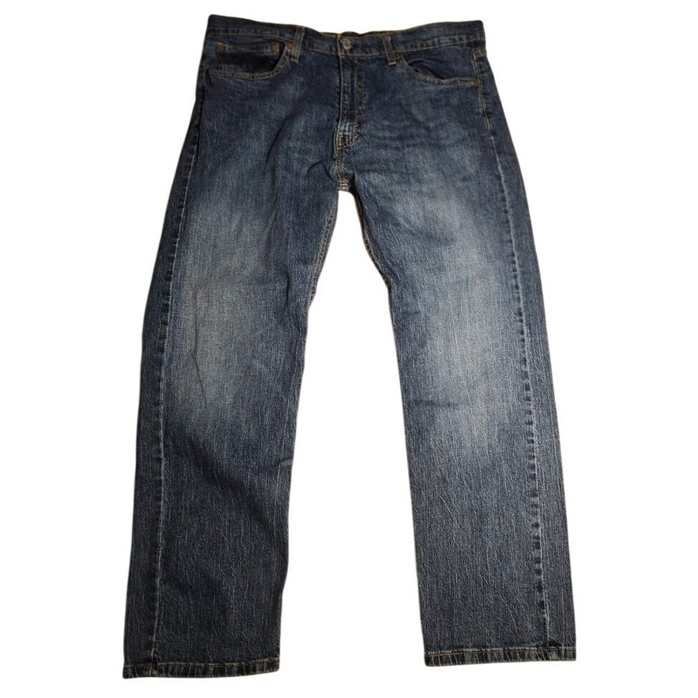 Levis 505  Mens 36x30 Straight Leg Faded Blue Denim Cowboy style Jeans 898